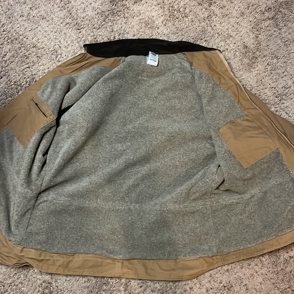 Beige Cotton Workman’s Jacket. Heavy Fit for Cold Weather. Size 3XL. - Picture 2 of 6